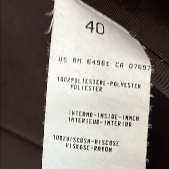 United Colors of Benetton Women’s Y2K Brown Suit Jacket, Excellent Condition, 10 - Picture 8 of 8